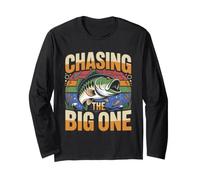 Chasing The Big One Bass Fishing Angler Long Sleeve T-Shirt