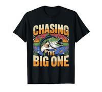 Chasing The Big One Bass Fishing Angler Value Graphic T-Shirt