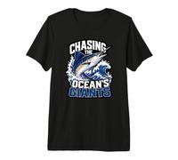 Chasing the Oceans Giants Marlin Fishing This Great Life Premium T-Shirt
