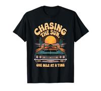 Chasing The Sun One Mile at A Time Southwest Travel Retro T-Shirt
