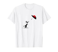 Chasing The Wind (Cats Chasing Umbrella) T-Shirt