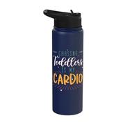 Chasing Toddlers is My Cardio Babysitter Apparel Stainless Steel Insulated Water Bottle