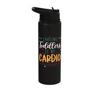 Chasing Toddlers is My Cardio Babysitter Apparel Stainless Steel Insulated Water Bottle