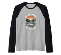 Chasing Trout Not Problems Fly Fishing River Raglan Baseball Tee