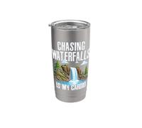 Chasing Waterfalls is My Cardio Stainless Steel Insulated Tumbler