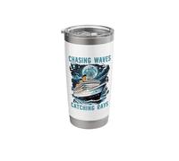 Chasing Waves Catching Rays Cruise Ship Vacation Group Stainless Steel Insulated Tumbler