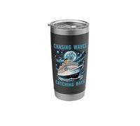Chasing Waves Catching Rays Cruise Ship Vacation Group Stainless Steel Insulated Tumbler