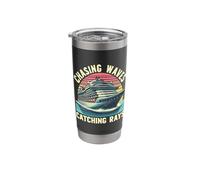 Chasing Waves Catching Rays Cruise Ship Vacation Group Stainless Steel Insulated Tumbler