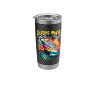 Chasing Waves Catching Rays Cruise Ship Vacation Group Stainless Steel Insulated Tumbler