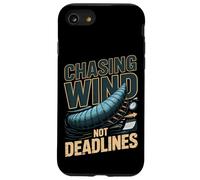 Chasing Wind Not Deadlines Kitesurfing Saying Case for iPhone SE (2020) / 7/8