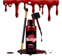 CHASPA Fresh Fake Blood 20g - Professional Horror Makeup for Wounds, Halloween Makeup, Zombie,SFX Makeup, Compatible with Scar Wax, Vampire Teeth, Liquid Latex(Fresh)