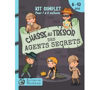 Chasse au trésor des agents secrets: kit complet | Pour enfants de 6 à 10 ans | Idéal pour une fête d'anniversaire (Chasse au trésor pour les enfants)
