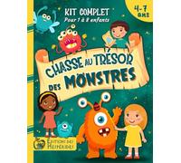 Chasse au trésor des Monstres: Jeu complet | Pour enfants de 4 à 7 ans | Idéal pour une fête d'anniversaire (Chasse au trésor pour les enfants)