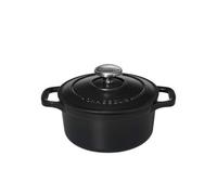 Chasseur 14Cm Round Casserole - Matt Black
