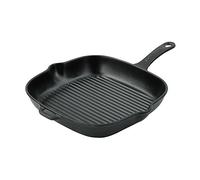 Chasseur Cast Iron Matt Black Square Grill Pan
