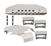 Chassis Armors Protection Skid Plate Stainless Steel Heavy Duty Upgrade Guard Component Crawler Modification Accessory Replacement for Traxxas 6 G63 RC Track Vehicle