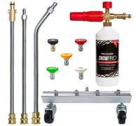 Pro-Kleen Chassis Underbody Undercarriage Cleaner and Snow Foam Lance Compatible with Gerni Pressure Washers with 5 Spray Jet Adaptors