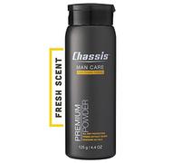 Chassis Premium Body Powder for Men, Whole Body Deodorant, Odor-Absorbent, Talc-Free Anti-Chafing Powder for Groin & Sensitive Skin, Friction Defense & Odor Control, Original Fresh Scent