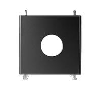 Chassis Stand for Mac Mini M4, Aluminum Alloy Hollow Desktop Bracket Impact Proof, Portable Chassis Holder with Handles, Enhanced Heat Dissipation (Black)