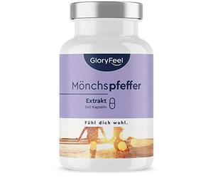 Chaste Tree Supplement- High Dosage 4:1 Extract - 240 Vegan Capsules - 10mg Pure Chasteberry Extract from Original Vitex Agnus Castus per Capsule - Laboratory Tested Production in Germany
