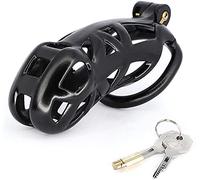 Chastity Belt Bondage for Men, CB6000 Chastity Cage Cock Cage SM Black Chastity Cage Chastity Clamp Sex Toy for(XL,60mm)