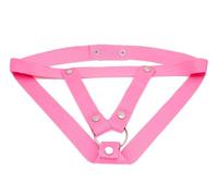 Chastity Belt, Chastity Device Elastic Band,Anti-Fall Chastity Cage Auxiliary, Men's Chastity Cage Auxiliary Belt, Adjustable Rope Belts, for Men Adult Game Sex Toys (Pink-4)