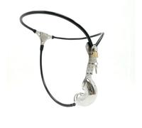 Chastity Belt Stainless Steel Male Chastity Belts Steel for Men Male Sissy for Men Timer Padlock Sissy Panties Band Band Device Anti-Off the Elastic Band Size is Freely Adjustable,black-90-110cm