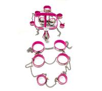 Chastity Belt Stainless Steel Male Chastity Belts Steel for Men Sissy Panties Device Anti-Off for Men Timer Band Band Male Sissy Panties the Elastic Band Size is Freely Adjustable,pink-75-110cm