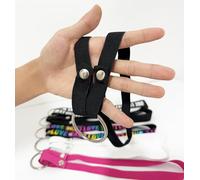Chastity Belts Bondage Men's Chastity Cage Training Supplies Auxiliary Belt Elastic Anti-Falling Adult Sex Toys (B & Black)