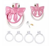 Chastity Cage Devices Lightweight for Men Sex Toys Fetish Restraint SM Inverted Invisible Use with 4 Cock Rings to Prevent Erection