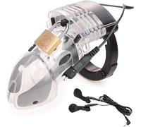 Chastity Cage for Male with Electro-Stimulation, Penis Cage, Sex Toys, Electro Shock Chastity Cage for Men, BDSM Bondage, Fetish Sex Toys, Chastity Cage for Men, Cock Cage