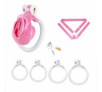 Chastity Cage Plastic for Men, Cock Lock Lightweight Device, Male BDSM Bondage Couples Intimate Play Accessory Belt Resin