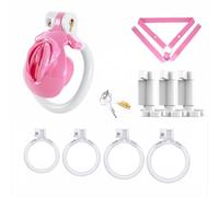 Chastity Cage Plastic for Men, Cock Lock Lightweight Device, Male BDSM Bondage Couples Intimate Play Accessory Belt Resin