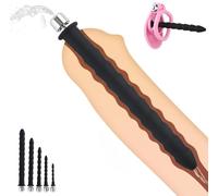 Chastity Device Cock Cage Accessories,Silicone Male Urethral Tube Hollow Urethral Sound Catheter Plug,Multi Beads Penis Plug Male Urethral Stimulation Mens Sex Toys (L)