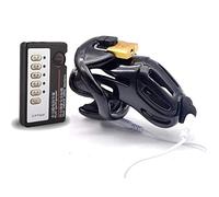 Chastity Device, Long Style Cbt Electro Sex E-Stim, Removable Urethral, Black