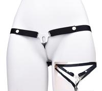 Chastity Devices Clip with Auxiliary Strap Flat Negative Chastity Belt Locked Cock Cage Adult Penis SM Bondage Sissy Sex Toys for Men & Gay (Black 3232)