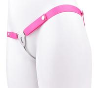 Chastity Devices Clip with Auxiliary Strap Flat Negative Chastity Belt Locked Cock Cage Adult Penis SM Bondage Sissy Sex Toys for Men & Gay (Pink 3232)