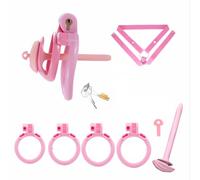 Chastity Lock Chastity Cage Penis Bondage Devices Lightweight for Men with 4 Cock Rings Inverted Invisible Beginners Sexual to Prevent Erection Bondage for Male
