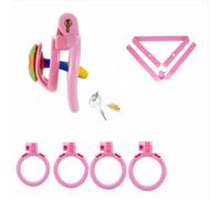 Chastity Lock Chastity Cage Penis Bondage Devices Lightweight for Men with 4 Cock Rings Inverted Invisible Beginners Sexual to Prevent Erection Bondage for Male