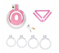 Chastity Lock Chastity Cage Penis Bondage Devices Lightweight for Men with 4 Cock Rings Inverted Invisible Beginners to Prevent Erection for Male