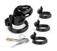 Chastity Lock Couple Lock Pastic Male Cage Chastity Device Penis Cage Prevent Erection Bondage for Men Stimulate 5 Sizes