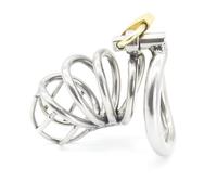 Chastity Lock, Male Chastity Devices, Chastity Cage, Stainless Steel Male Penis Lock, Cock Cage, Metal Penis Ring,40mm/1.57inch