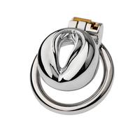 Chastity Lock Metal Flat Chastity Cage Penis Cage Exercise Sissy Male Chastity Cage Invisible Cock Cage for Men Bondage Sex Toys to Prevent Erection for Male