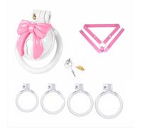 Chastity Lock Plastic Cage for Men, Cock Device Lightweight, Male BDSM Bondage Couples Intimate Play Accessory Belt Resin