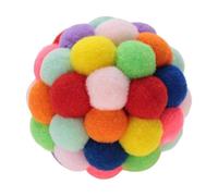 Chat Balles Colores, Color Chat Balle en Peluche Jouet Chaton Pompoms Peluche Balle Gonflable Jouet mcher Faite la Main pour la Formation de Chaton