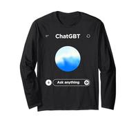 Chat GBT Ask Anything - Funny Ai Meme Parody Long Sleeve T-Shirt