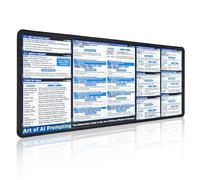 Chat GPT Cheat Sheet Desk Mat |Gemini Mouse Pad How to Write an Effective Prompt Using Chatgpt, Copilot Cheat Sheet Large Desk Mat for Keyboard and Mouse