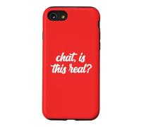 Chat Is This Real Funny Gen Z Meme Live Streaming Streamer Case for iPhone SE (2020) / 7/8