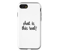 Chat Is This Real Live Streaming Streamer Funny Gen Z Meme Case for iPhone SE (2020) / 7/8