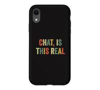 Chat Is This Real Streamer Live Streaming Funny Gen Z Slang Case for iPhone XR